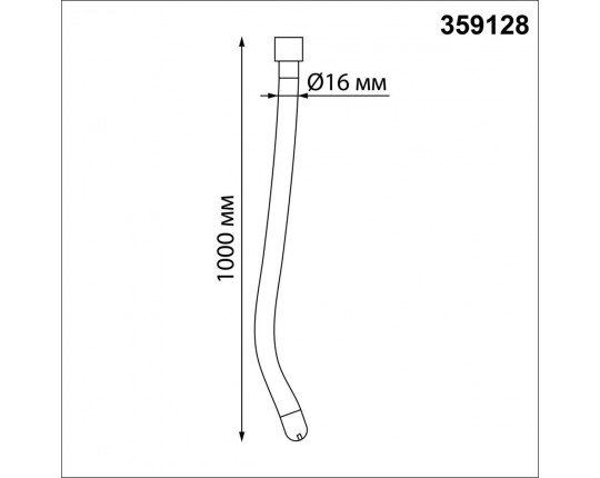 Светодиодный гибкий неон Novotech Konst Ramo 14W/m теплый белый 1 м 359128
