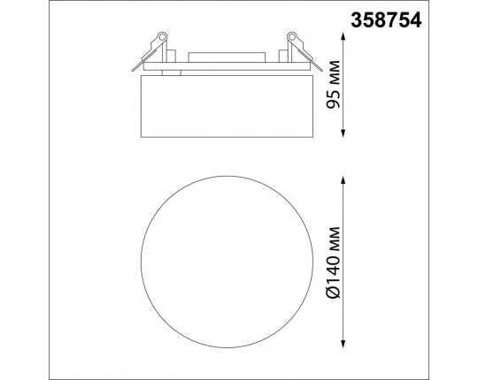 Встраиваемый светодиодный спот Novotech Prometa 358754