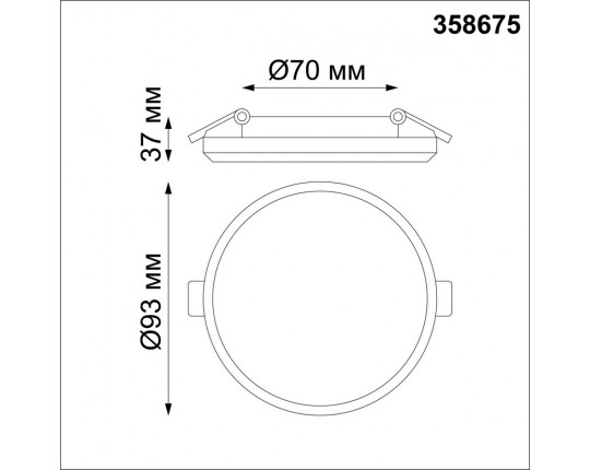 Встраиваемый светодиодный светильник Novotech Pandora 358675
