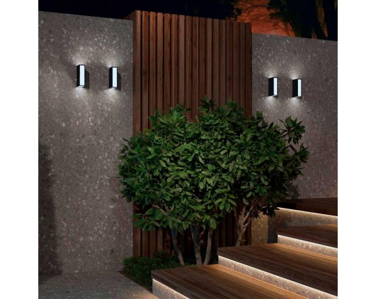 Уличный настенный светодиодный светильник Novotech Street Strait 359194