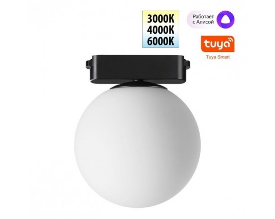 Трековый смарт-светильник Novotech для низковольтного шинопровода с двумя режимами работы IP20 LED 6W 24V 3000-6000K EASY 359478