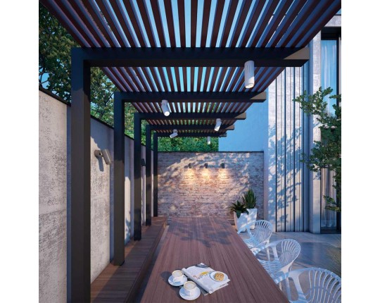 Уличный настенный светодиодный светильник Novotech Street Kaimas 358289