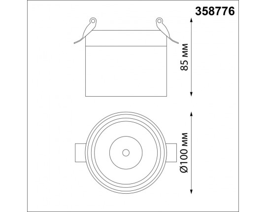 Встраиваемый светодиодный спот Novotech Groda 358776