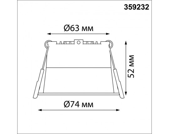 Потолочный встраиваемый светильник Novotech TRAN 359232