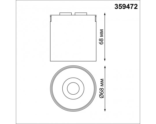 Трековый смарт-светильник Novotech для низковольтного шинопровода с двумя режимами работы IP20 LED 6W 24V 3000-6000K EASY 359472