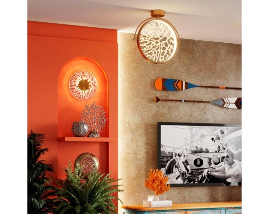 Настенный светодиодный светильник Odeon Light Midcent Solaris 6627/9WL