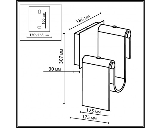 Настенный светодиодный светильник Odeon Light L-Vision Flow 5106/11WL