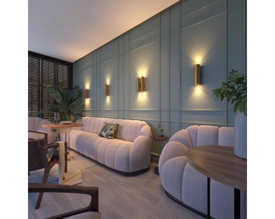 Настенный светодиодный светильник Odeon Light Hightech Dario 3833/2WA