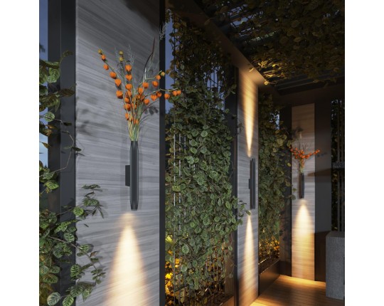 Уличный настенный светодиодный светильник Odeon Light Nature Jug 7141/6WLA