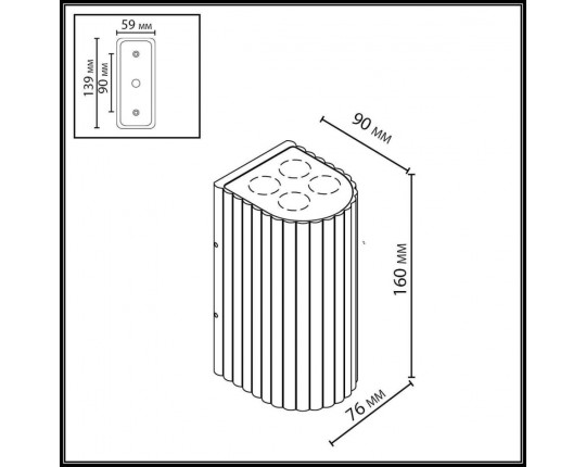 Настенный светильник Odeon Light NATURE 7127/14WL