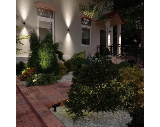 Уличный настенный светодиодный светильник Odeon Light Nature Stima 6648/6WL3