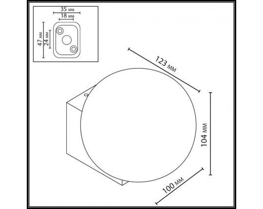 Настенный светильник Odeon Light NATURE 7124/1WA