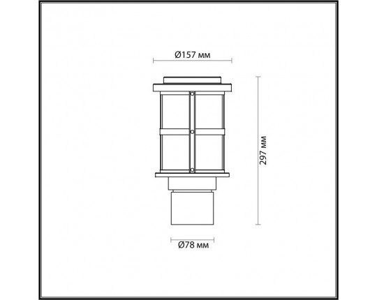 Уличный светильник Odeon Light Nature Magus 4964/1A