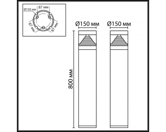 Ландшафтный светодиодный светильник Odeon Light Nature Hulk 7140/20GLA