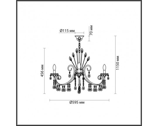 Подвесная люстра Odeon Light Hall Versia 4977/6