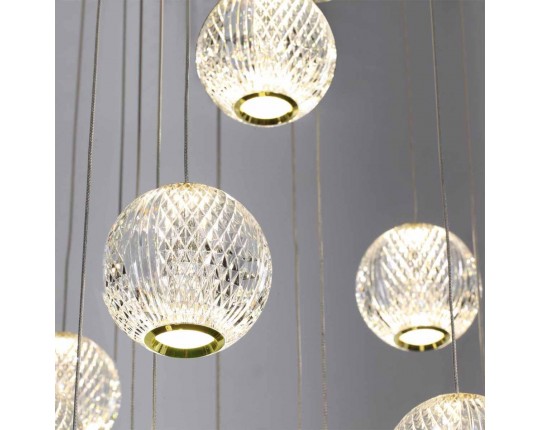 Подвесная светодиодная люстра Odeon Light Crystal 5008/120L