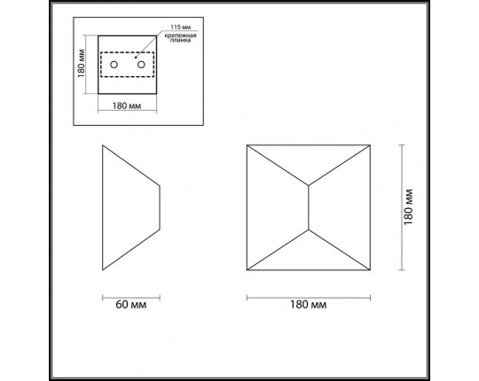 Уличный настенный светодиодный светильник Odeon Light Hightech Tibro 3909/10WL
