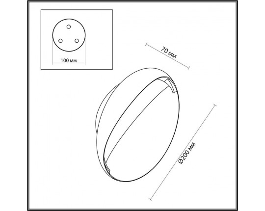 Настенный светодиодный светильник Odeon Light Hightech Vela 7003/7WL
