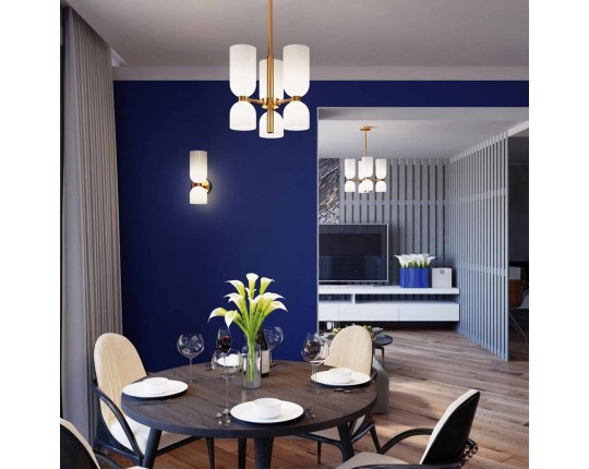 Подвесная люстра Odeon Light Midcent Orinoco 4798/6