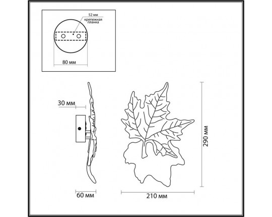 Настенный светодиодный светильник Odeon Light Eva 4371/6WL