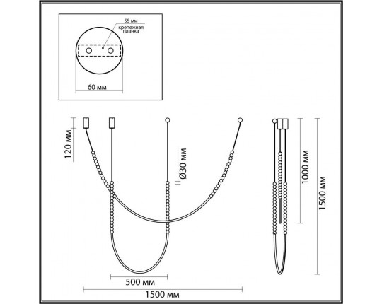 Потолочный светильник Odeon Light MONELLA 6639/24CL