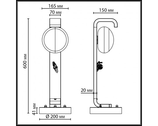 Ландшафтный светильник ODEON LIGHT NATURE 5434/1F