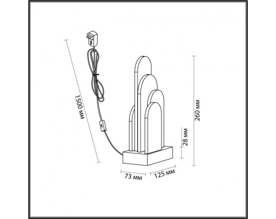 Настольная лампа Odeon Light Exclusive Hightech Foros 5438/12TL