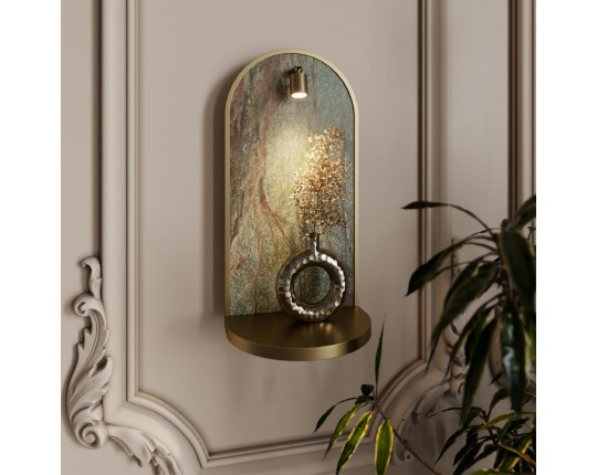 Настенный светодиодный светильник-полка Odeon Light Giardino Hightech 7175/3WL