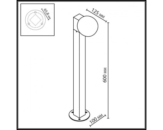 Грунтовый светильник Odeon Light NATURE 7124/1G