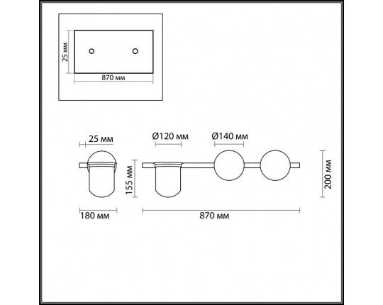 Настенный светильник Odeon Light Walli Flower 4681/2W