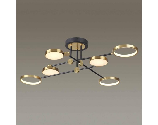 Потолочная светодиодная люстра Odeon Light Midcent Denzel 4320/60CL