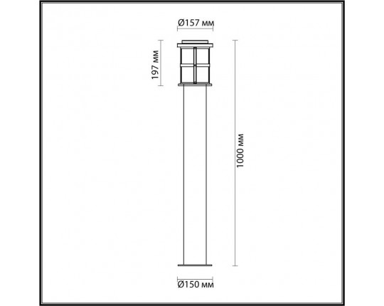 Уличный светильник Odeon Light Nature Magus 4964/1F