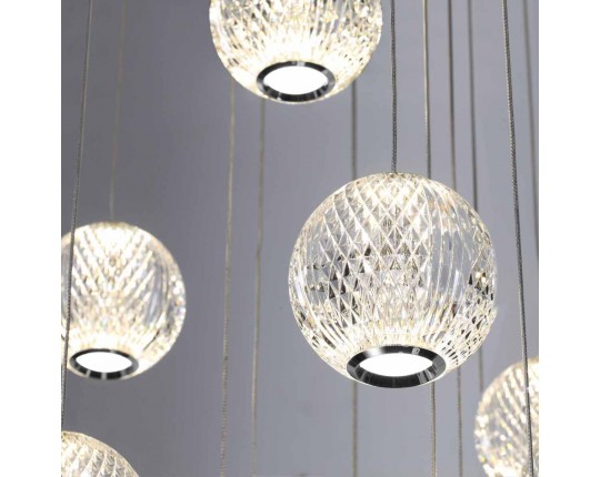 Подвесная светодиодная люстра Odeon Light Crystal 5007/120L