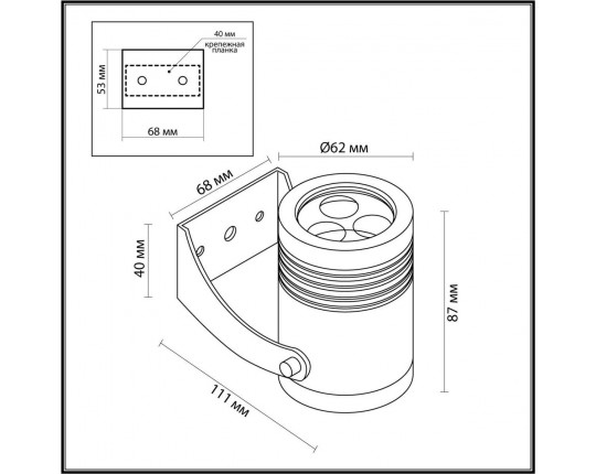 Уличный настенный светодиодный светильник Odeon Light Nature Stima 6648/6WA3