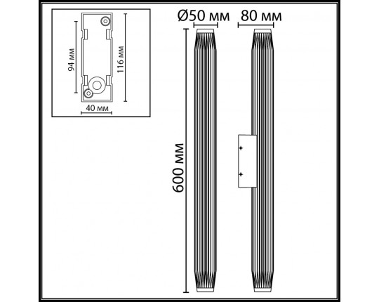 Уличный настенный светодиодный светильник Odeon Light Nature Jug 7141/12WL