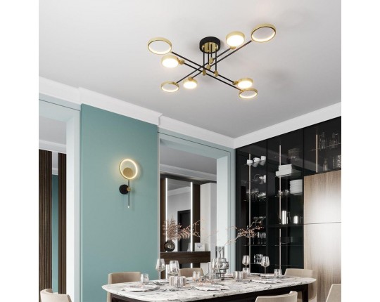 Потолочная светодиодная люстра Odeon Light Midcent Denzel 4320/75CL