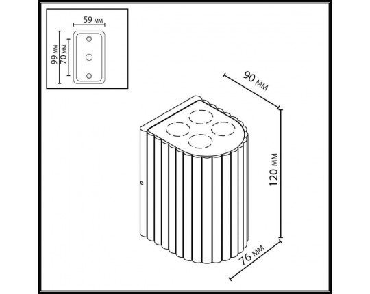 Настенный светильник Odeon Light NATURE 7127/8WL