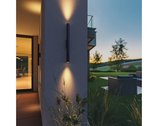 Уличный настенный светодиодный светильник Odeon Light Nature Tubus 7105/10WL