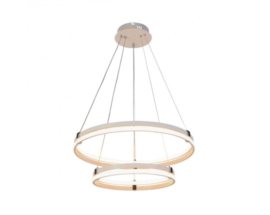 Подвесная светодиодная люстра Profit Light 6038/2 WHT+CHR