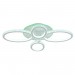 Потолочная светодиодная люстра Profit Light 8033/2+2 WHT