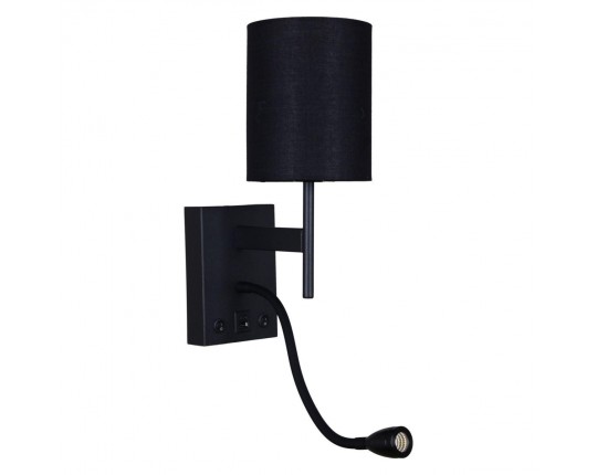 Бра Reluce 86210-9.2-001KT LED3W+E14 BK
