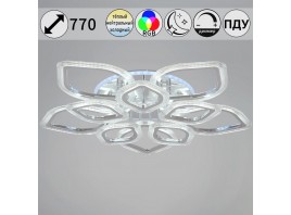 Потолочная светодиодная люстра Reluce 09827-3.3-5+5C CR (RGB)