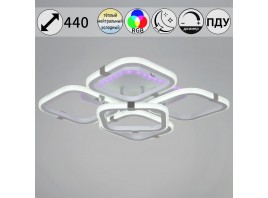 Потолочная светодиодная люстра Reluce 06321-3.3-05 WH+CR (RGB)