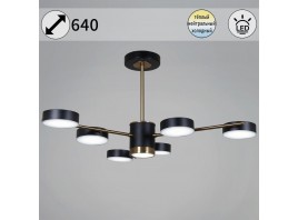 Потолочная светодиодная люстра Reluce 06369-0.3-06 COP+BK