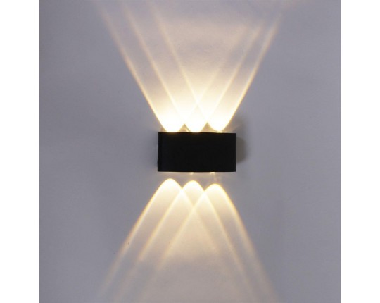 Уличный настенный светодиодный светильник Reluce 86833-9.2-006KT LED6*1W BK