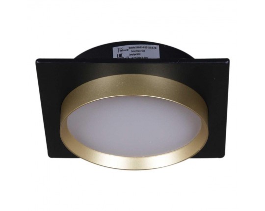 Встраиваемый светильник Reluce Technical 53005-9.0-001LD GX53 BK+GD