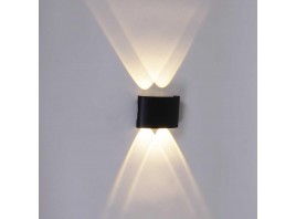 Уличный настенный светодиодный светильник Reluce 86832-9.2-004KT LED4*1W BK