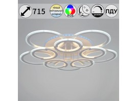 Потолочная светодиодная люстра Reluce 09820-3.3-5+5A WH (RGB)