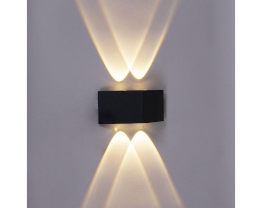 Уличный настенный светодиодный светильник Reluce 86856-9.2-001KT LED4W BK