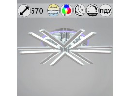Потолочная светодиодная люстра Reluce 09824-3.3-06C CR (RGB)